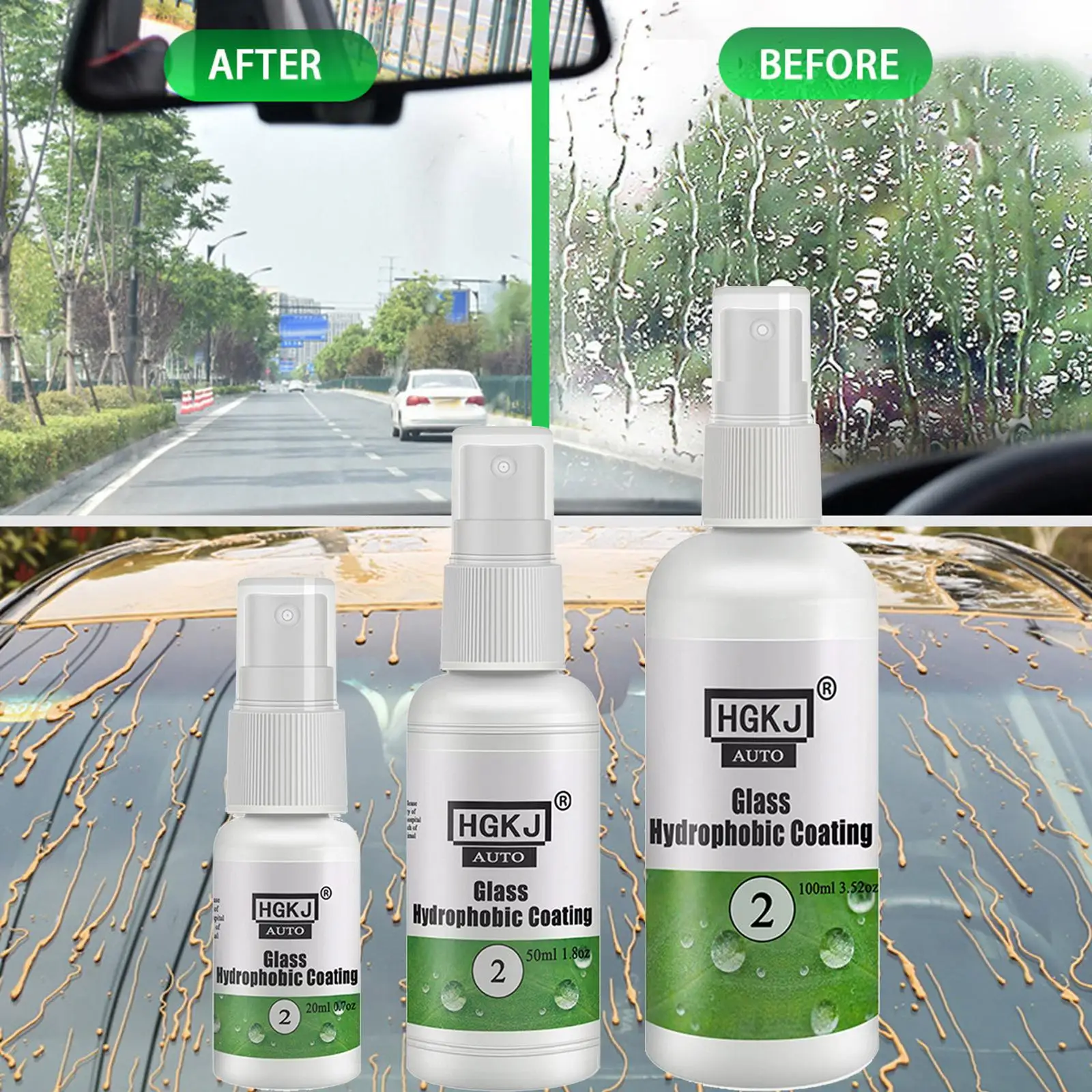 

Glass Hydrophobic Coating Spray Anti Fog for Window Parts Accessories