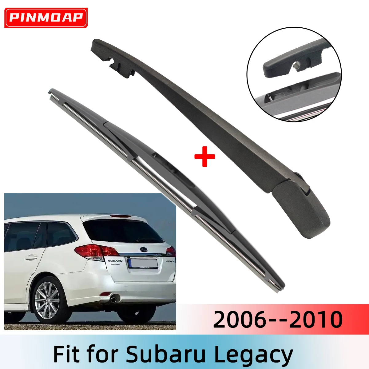 1/2PCS Heckscheibenwischerblatt Wischerarm Kit für Subaru Legacy 2006--2010 Windschutzscheibe Windschutzscheibe Heckscheibe