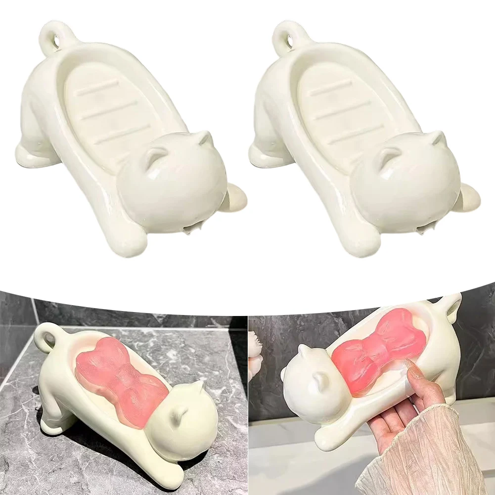 Toilet Soap Dish Drainage Soap Dish Home Storage Lightweight Material Playful Bathroom Decor Versatile Usage For Kitchen
