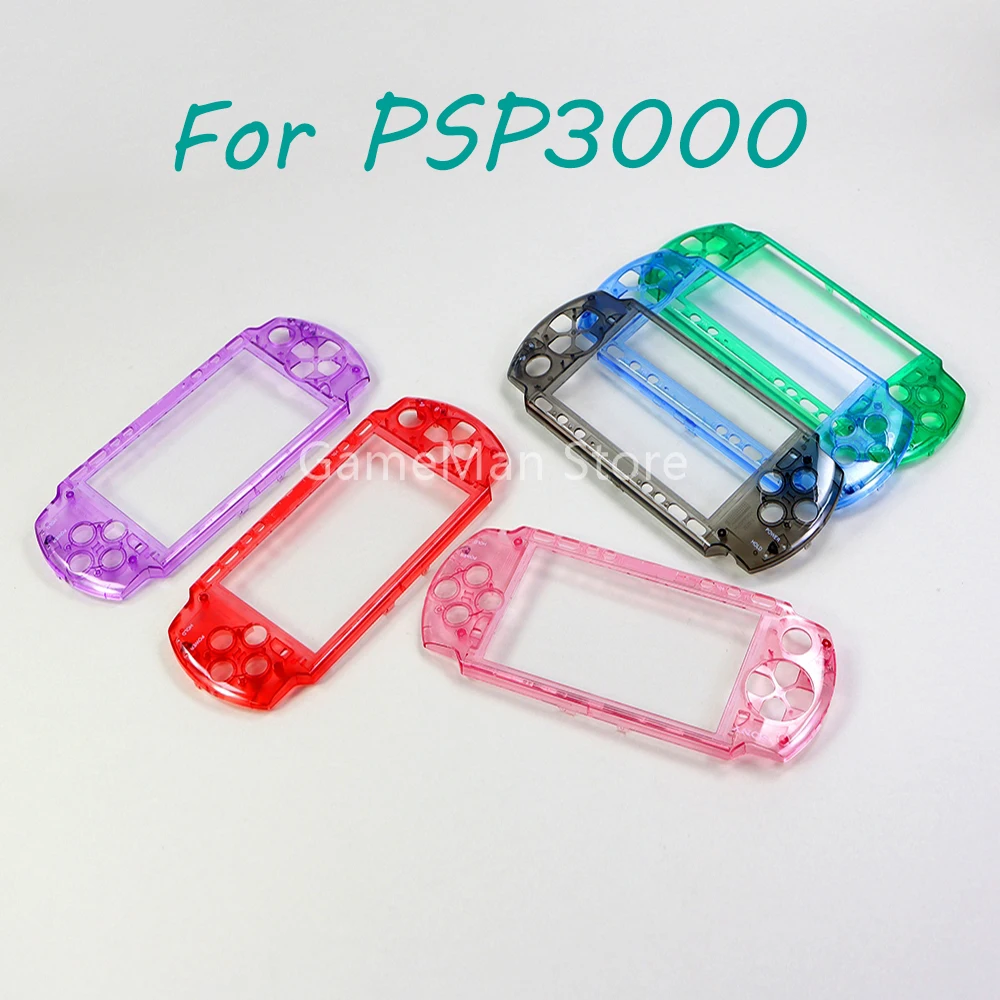 

10pcs For PSP3000 Clear Transparent Top Front Cover Faceplate Shell Case Cover Protector for PSP 3000 Replacement