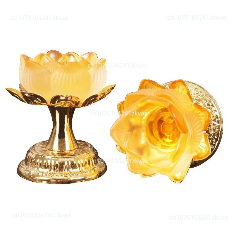 

Lotus Candlestick Butter Lamp Holder Lamp Holder Buddha Worship Candle Holder Buddha Front Lantern Ornaments