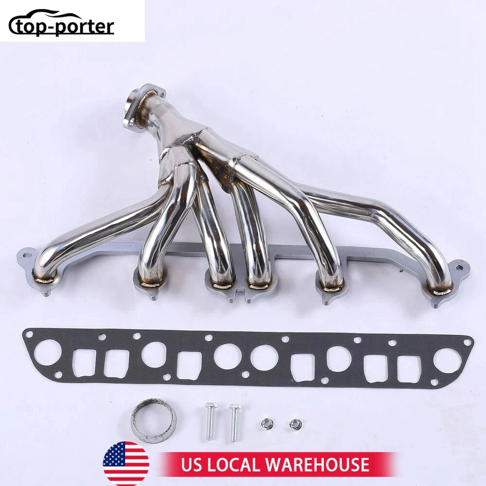 

For 1991-1999 Jeep Grand Cherokee ZJ 4.0L 6CYL For 1991-1999 Jeep Wrangler Cherokee 4.0L L6 TJ YJ Stainless Manifold Header