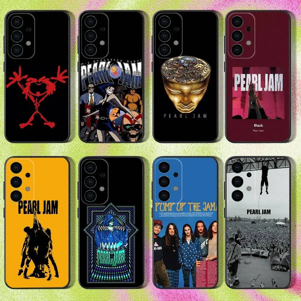 

Pearls Band J-Jams Phone Case For Samsung S25,S24,S21,S22,S23,S30,Ultra,S20,Plus,Fe,Lite,Note,10,9,5G Black Cover