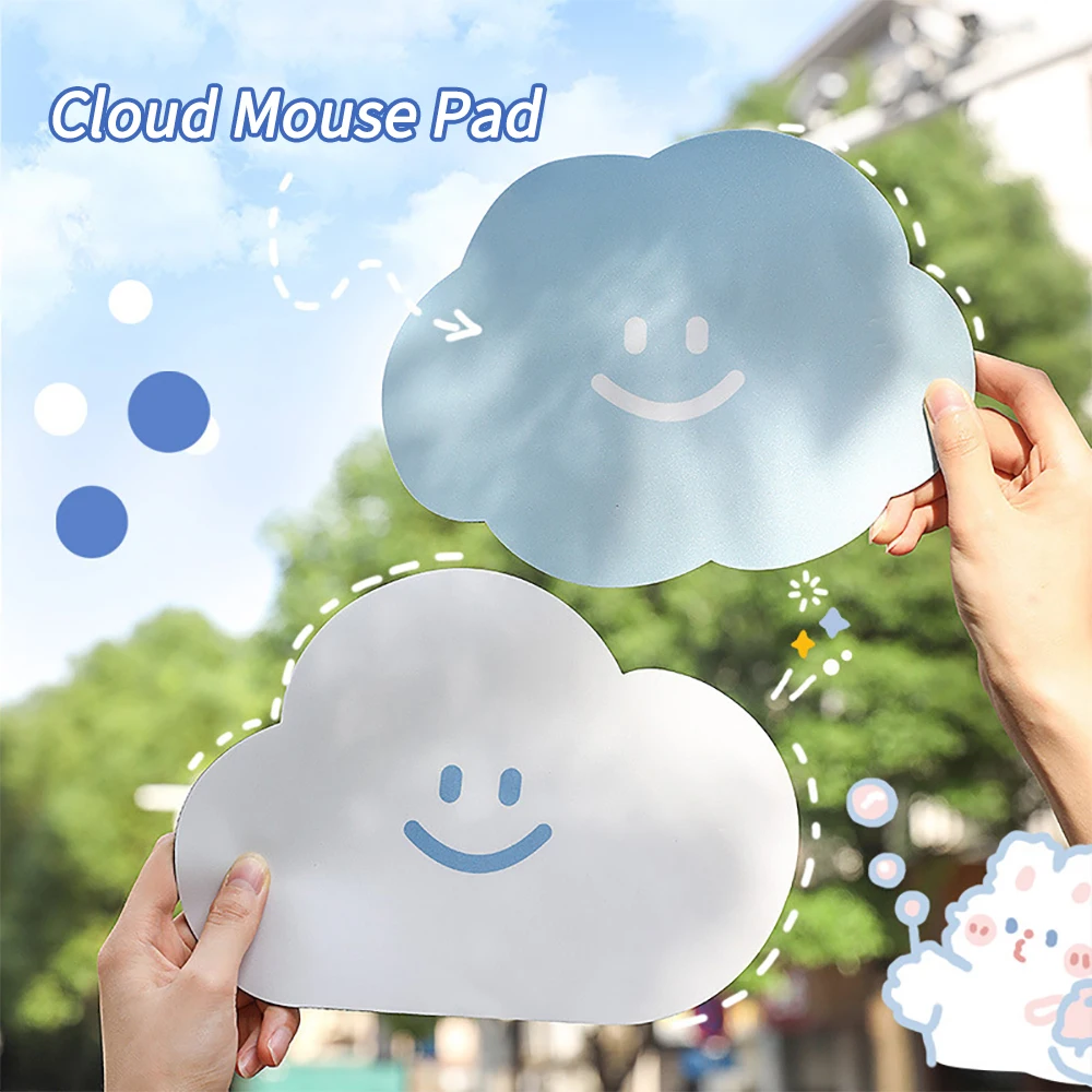 Soft Rubber Mouses Pad Cute Waterproof Non-Slip Cloud Mouse Pad Small Waterproof Anti-scratch Mouse Mat For Laptop PC Desktop