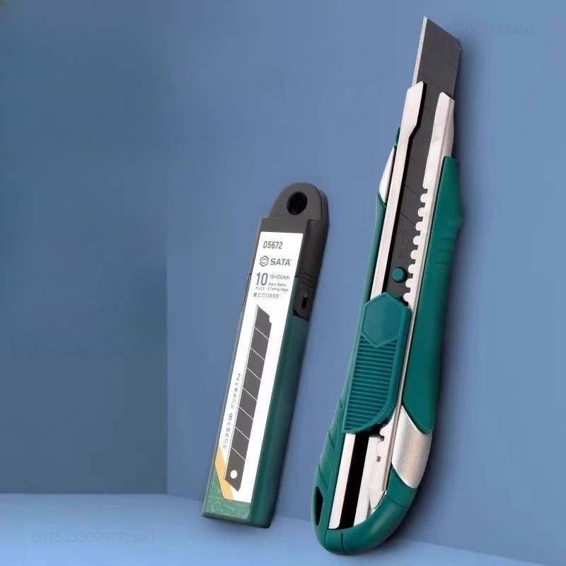 Youpin SATA 9/18MM Zinc Alloy Art Knife Heavy Duty Steel Thickened Paper Cutting Knife Industrial Grade Dedicated Accessories