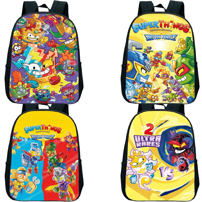 New Superzings Series 10 Kindergarten Backpack for School Boys Girls Cartoon Bookbag Children Mochila Kids Superthings Backpacks