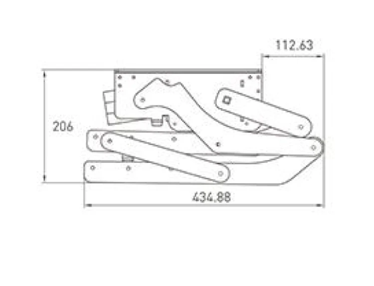 High Strength Double Layers Manual Folding Step Waterproof Aluminum Alloy Side Steps For RVs Motorhomes Outdoor Style