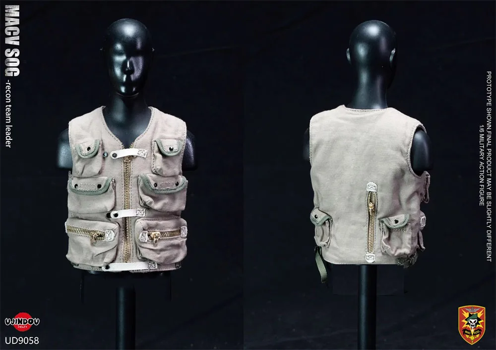 

1/6 UJINDOU UD9058 The US. Soldier S O G Doll Chest Vest Proof Vest Short Sleeves Toys Model Not Real For 12" Figure Doll DIY