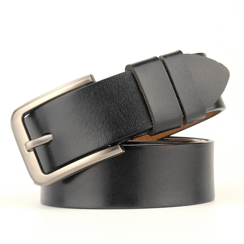3.8CM Men High Quality Genuine Leather Belt Luxury Designer Big size Belts Pure Cowskin Vintage Strap 160  170cm
