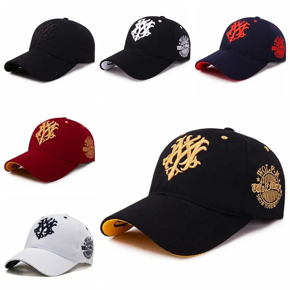 

Fashion Embroidered Totem Baseball Cap Sun Shading Adjustable Snapback Cap Cotton Flame Sun Shading Hats Visor Sun Hats