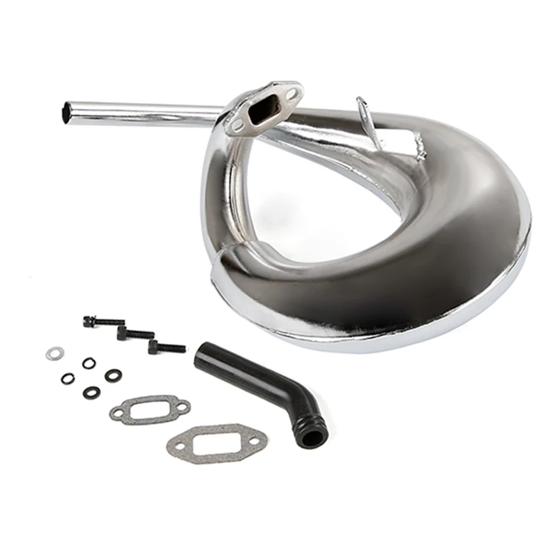 

Chrome Vortex Tuned Pipe Exhaust Pipe For Rovan 5T 32Cc,36Cc,45Cc 1/5 Scale Gas LT Truck LOSI 5IVE-T