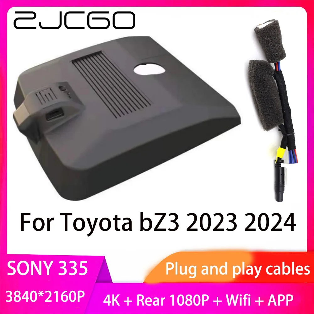 

ZJCGO Plug and Play DVR Dash Cam 4K 2160P Video Recorder For Toyota bZ3 2023 2024