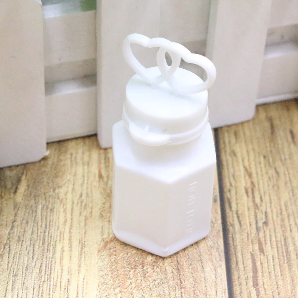 Bacchetta a doppio cuore da 24 pezzi per decorazioni per feste di matrimonio, bottiglia vuota in plastica premium con bastoncini per bolle, regalo per bambini, tubi per bolle all'aperto