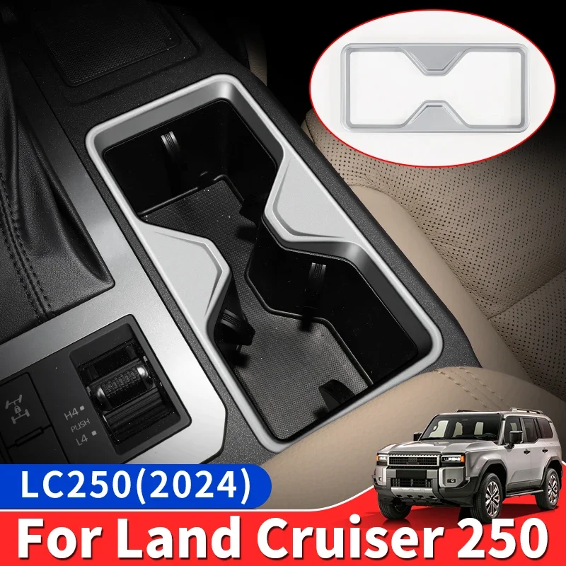 

For Toyota Land Cruiser 250 2024+ 1958 Prado LC250 First Edition Center Console Water cup Decoration Cover,Interior Accessories