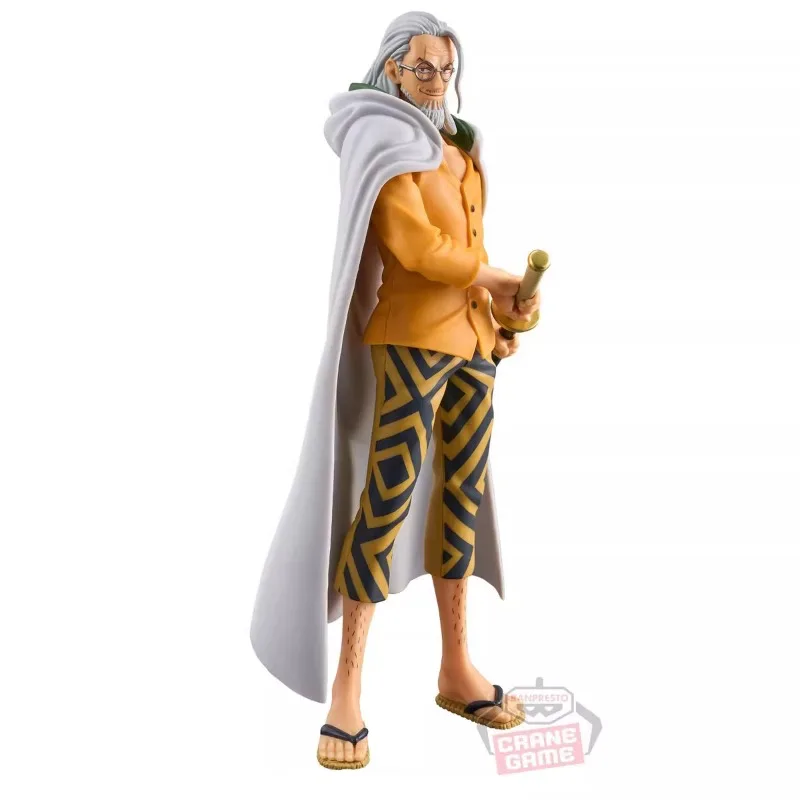 Bandai original ban presto einteilig dxf große route serie 17cm silber rayleigh pvc anime action figuren sammlung modell spielzeug