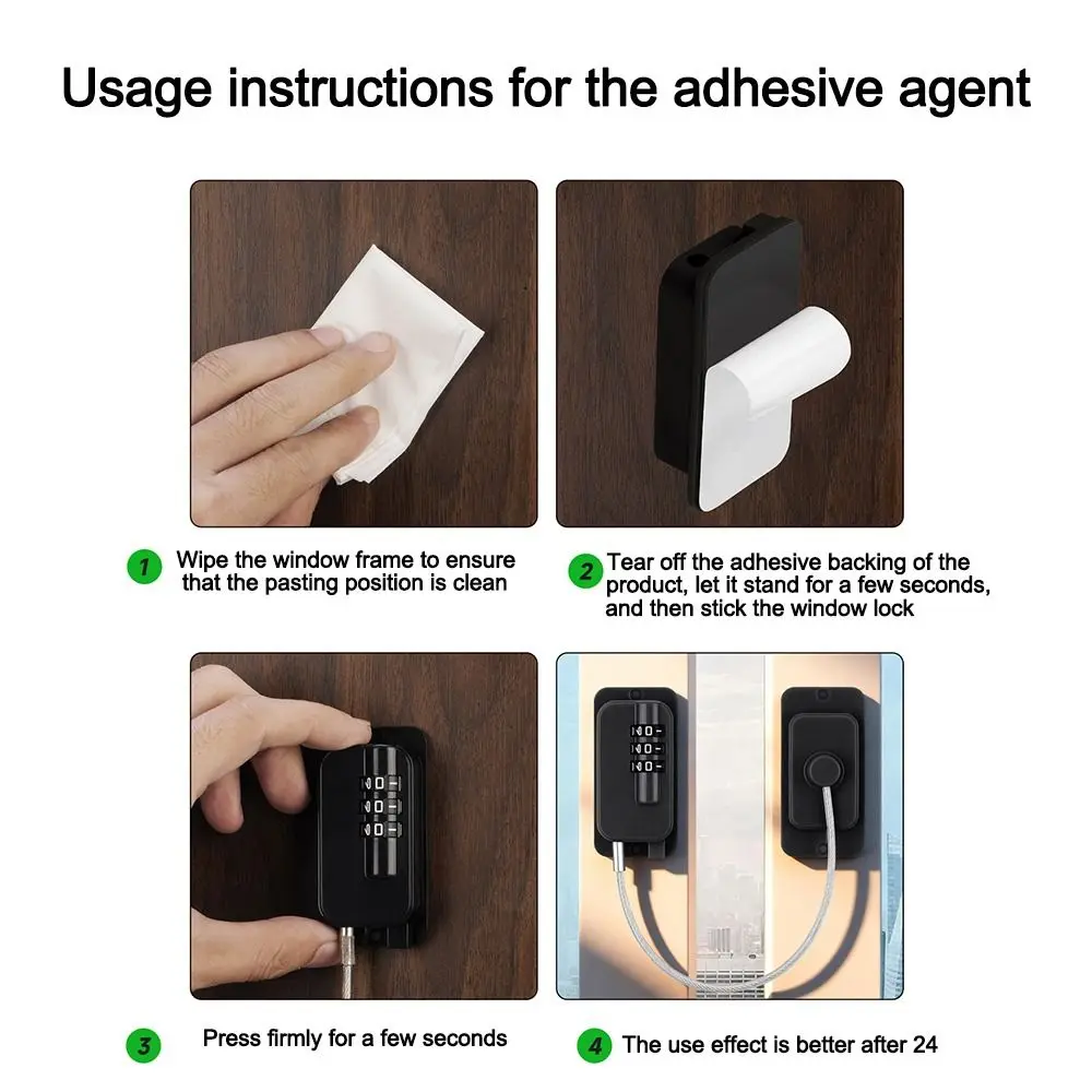 Anti-pinch Hand Safety Lock Adjustable No Drilling Cabinet Lock Unisex Protection Window Digital Password Lock for Home
