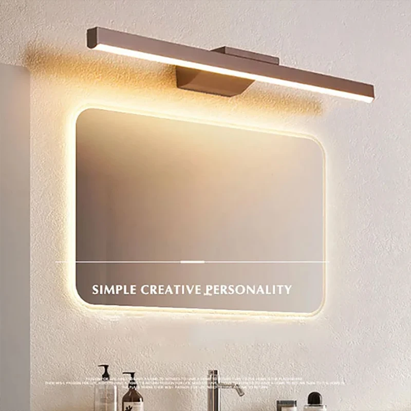 Modern LED Wall Light Bathroom Wall Lamp Aluminum Makeup Three Colors Lights Wall Sconces Reading Lights Lighting Make Up light