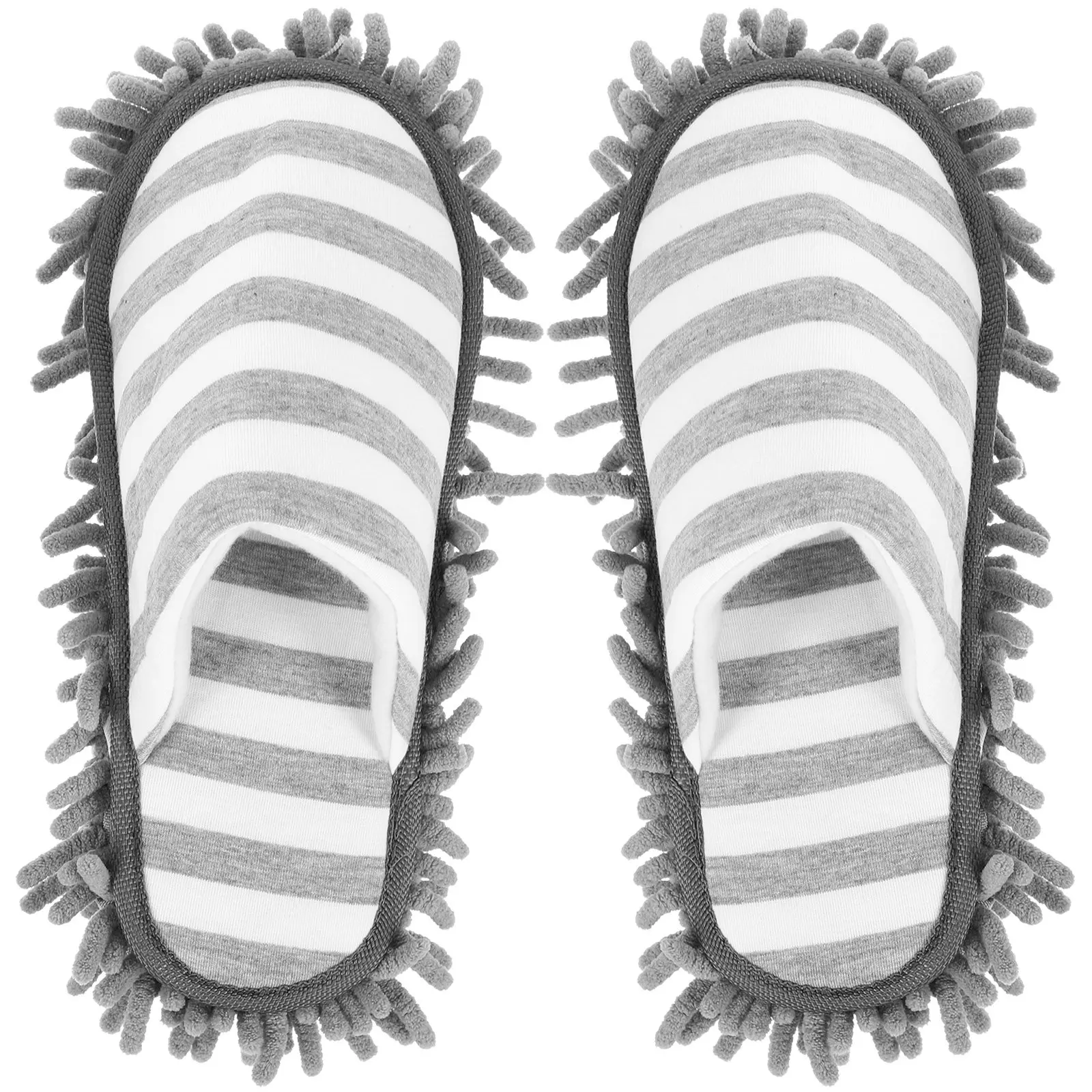 1Pair Convenient Mopping Slippers Multi Functional Cleaning Sweeping Shoes for Home Office Windows Floors Dust Hair Removal