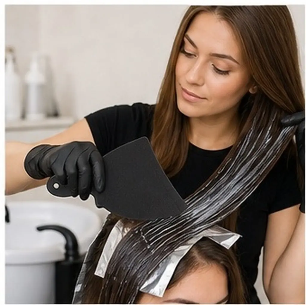 1Set Professional Hair Dyeing Board Highlighting Plate Hair Coloring Tool Salon Hairdressing Accessory Comfortable Grip