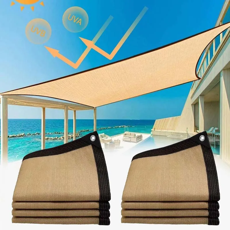 2x2m 2x4m Sun Protection Heat Insulation Shade Cloth UV Block Summer Outdoor Garden Sunscreen Net for Outdoor Patio Plants