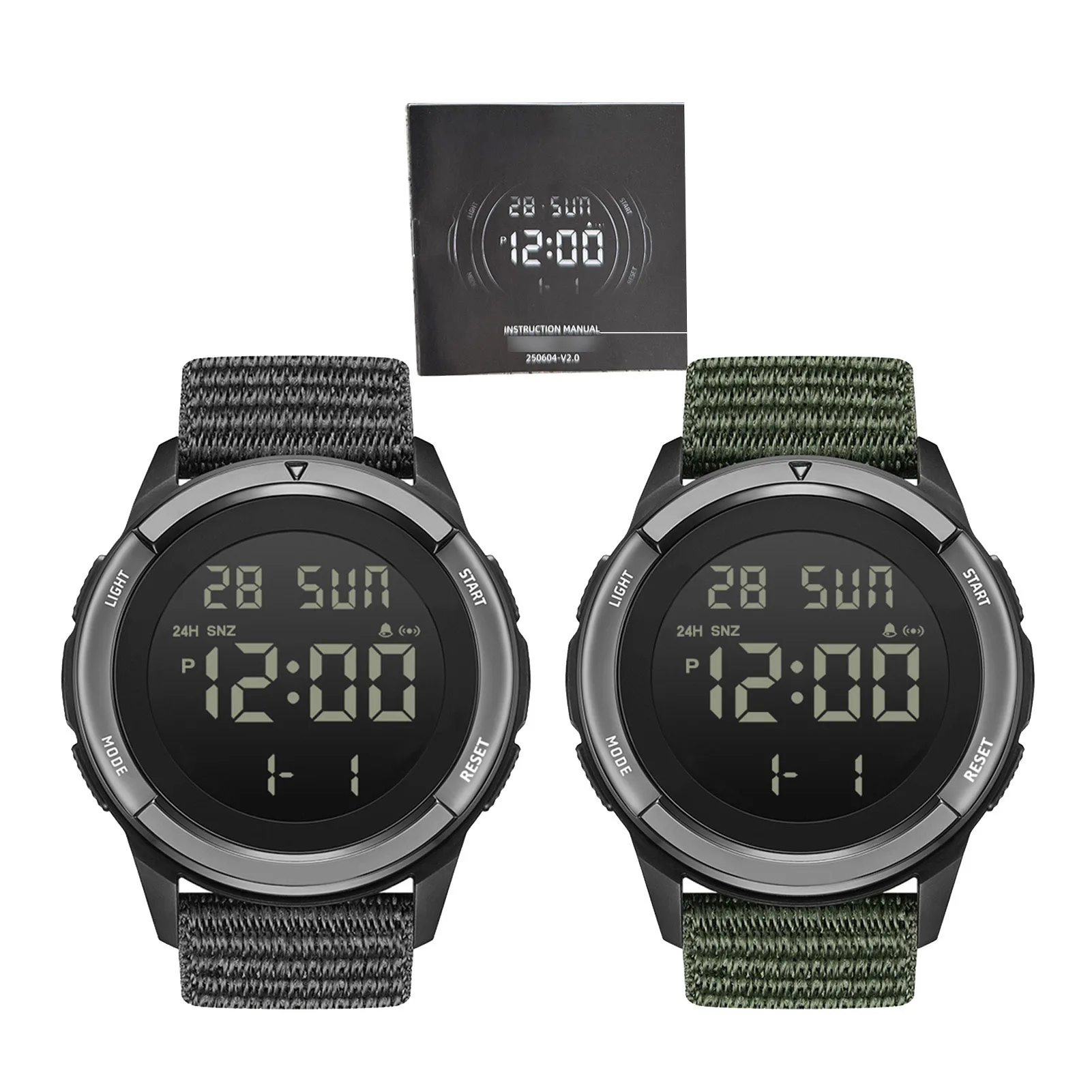 

Умные спортивные часы Спортивные часы Спортивные часы для улицы 50M Непромокаемые цифровые спортивные часы со светодиодной подсветкой Часы для мужчин