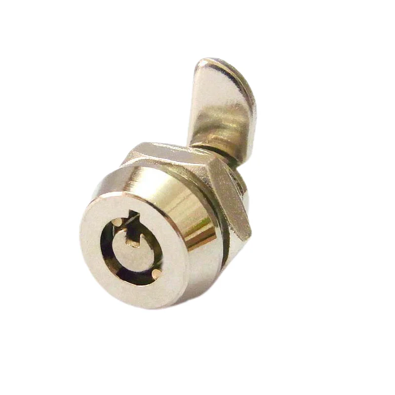M12 Zinc Alloy Small Tubular Cam Lock for PC Case 4 Pins Mini Tubular Cam Lock  key with plastic cover 2 key pull 1Pc view 6