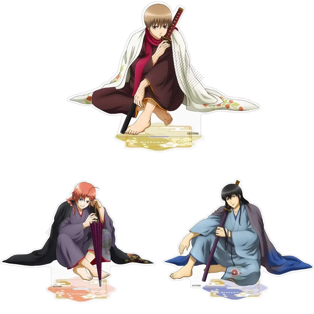 Game Kamui Okita Sougo Katsura Kotarou Acrylic Stand Doll Anime Figure Model Plate Cosplay Toy for Gift