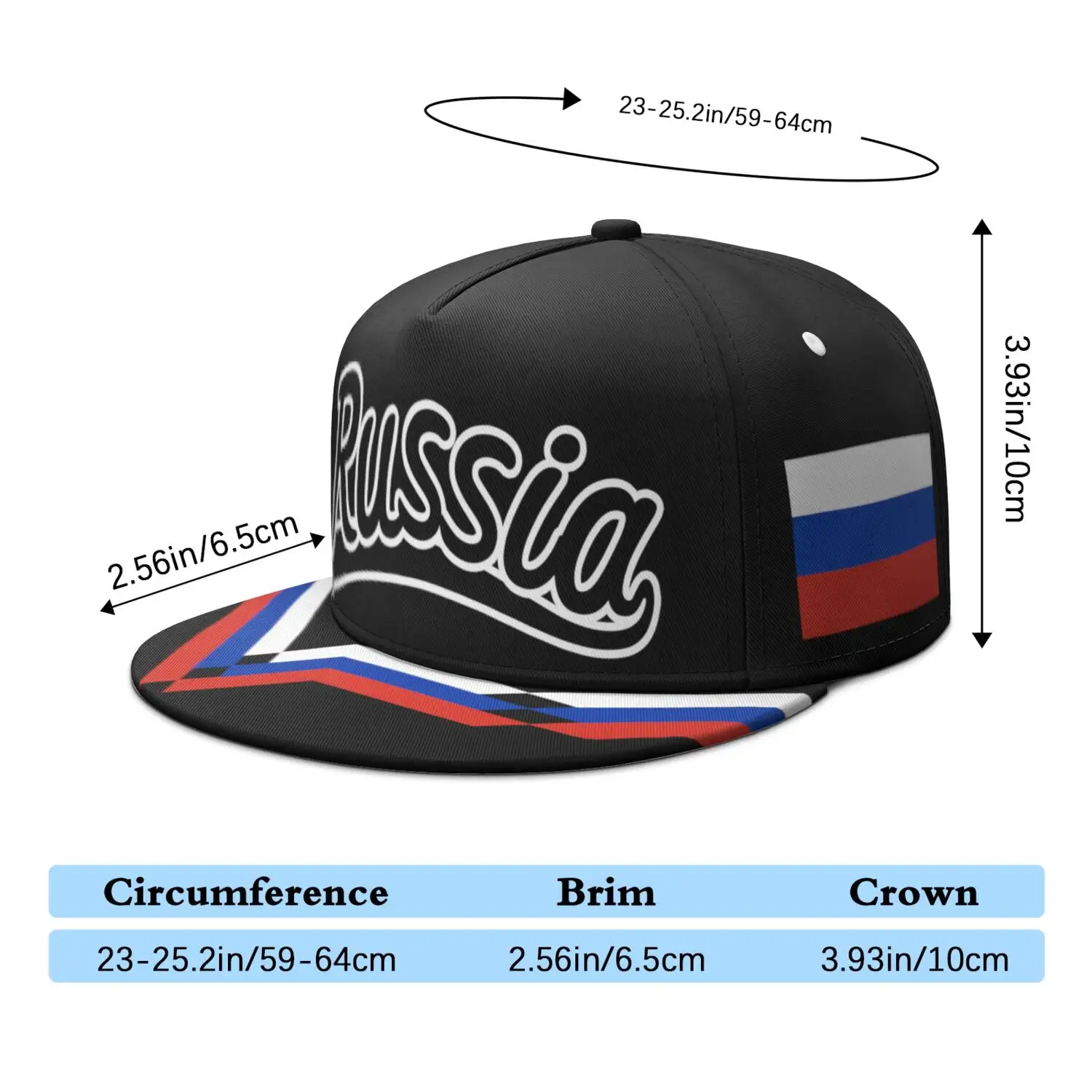 Russia Free Custom Made Name Number Photo Logo Rus Socialist Flat Brimmed Cap Flag Russian Cccp Ussr Rossiyskaya Hip-hop Hat