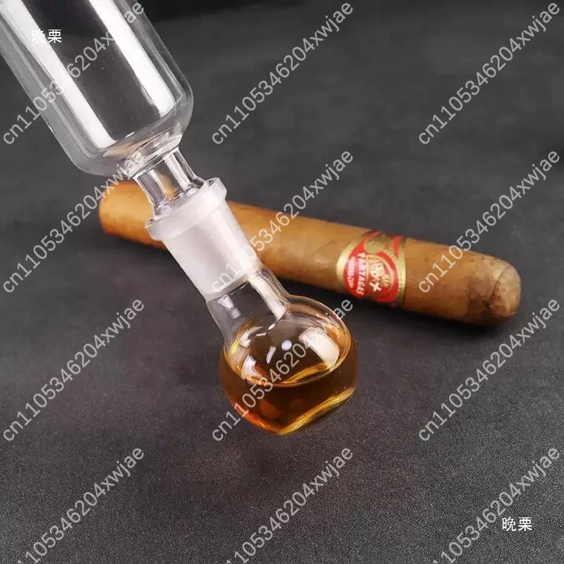 مجموعة أنابيب زجاجية ممتازة للعلاج بالروائح العطرية، مجموعة أدوات الشيخوخة من دخان البلوط مع حامل عرض