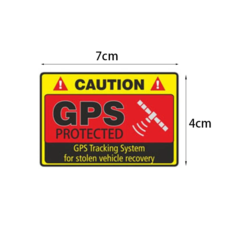 4Pcs/Set CAUTION GPS PROTECTED Alarm Sticker Reflective Bicycle Warning Stickers PVC Alarm Decal for Bicycle Motorcycle Auto RV