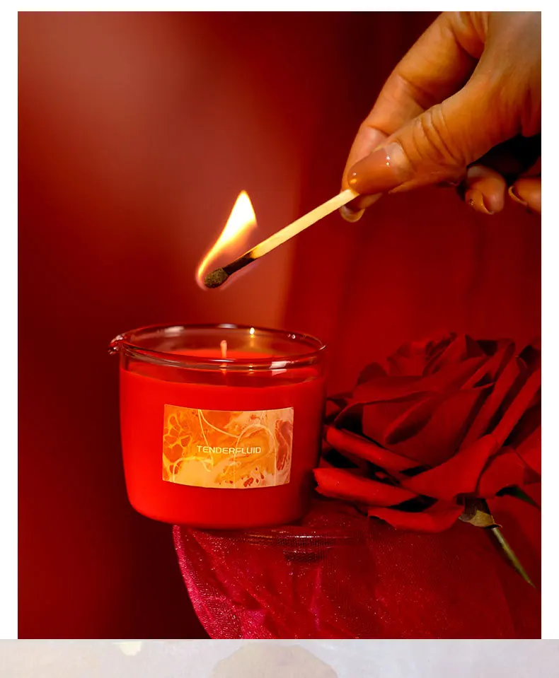 Low temperature aromatherapy candles high value household canned massage candles advanced party aromatherapy