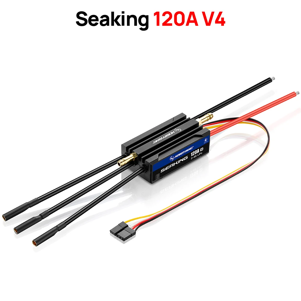 HOBBYWING Seaking Brushless ESC Barca Sensorless ESC 30A 60A 90A 120A 160A V4 Serie IP67 Waterpoof BEC incorporato per barche RC