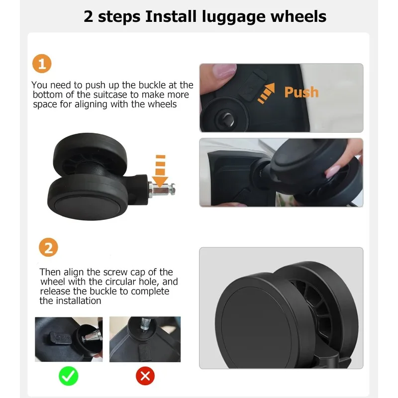 حقيبة أمتعة بعجلات دوارة ذات إطار من الألومنيوم كبيرة جدًا مقاس 30 بوصة، عجلات قابلة للإزالة بدون سحاب مع حقيبة فحص #4