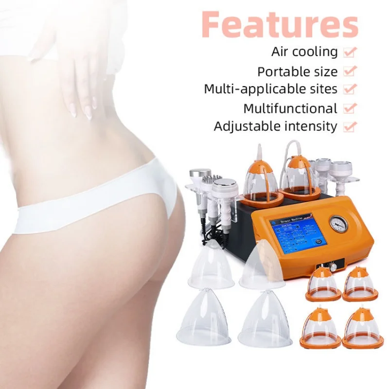 

New Vacuum Therapy Machine For Buttocks Breast Butt Lifting Breast Enhancement Lymphatic Drainage Slimming Beauty Home Use