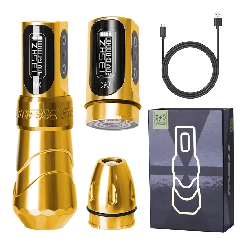 Yilong Max Tattoo Machine Cartridge Pen 2400Mah Batterijen Coreless Motor Lithium Batterij Pen Machine Voor Tattoo Artiesten Body Kit