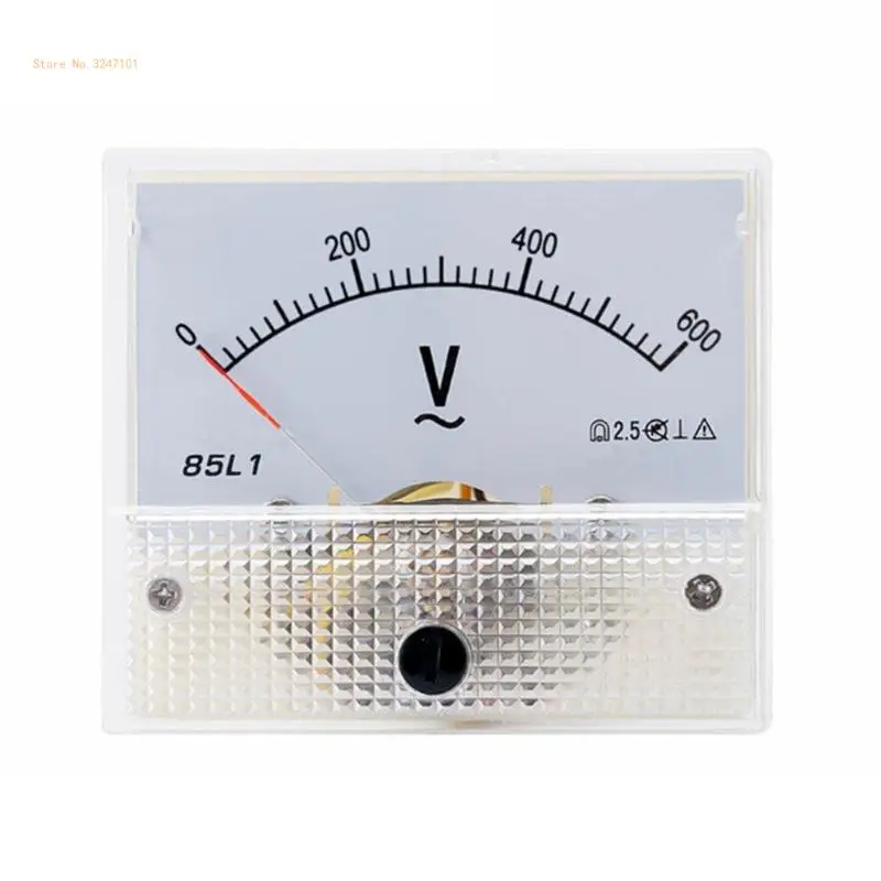 Analog Current Panel Meter Ammeter for Circuit Testing Charging Battery Ampere Tester Gauge 0-150V 250V 450V 500V Dropship