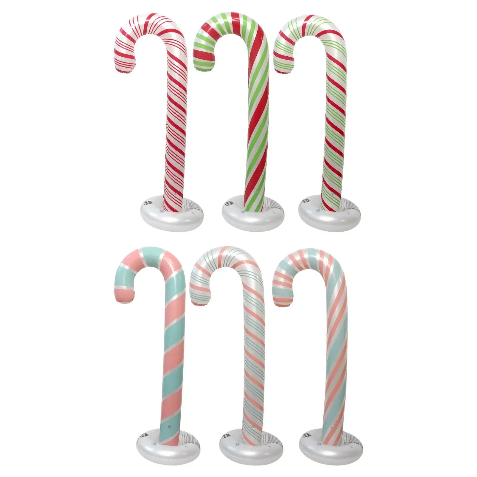 Christmas Inflatable Candy Cane Blow up Candy Cane Multifunctional Christmas Decoration for New Year Indoor Outdoor Holiday