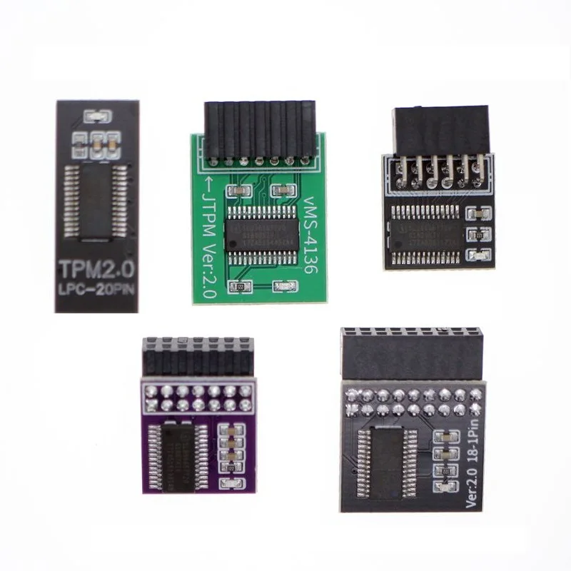 

TPM 2.0 Module 12/14/18/20PIN TPM 2.0 Encryption Security Module Encryption Security Board Remote Card for Win11 System