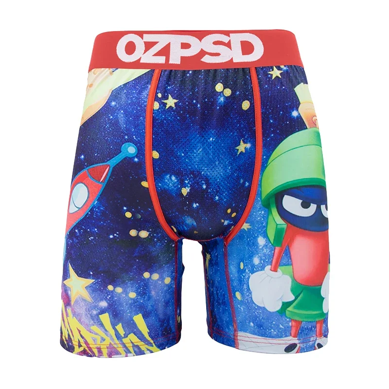 OZPSD Sexy Men Underwear Boxers Cueca Male Panty Lingerie Men Underpants Boxershorts Plus Size Breathable Print Man Boxer Briefs