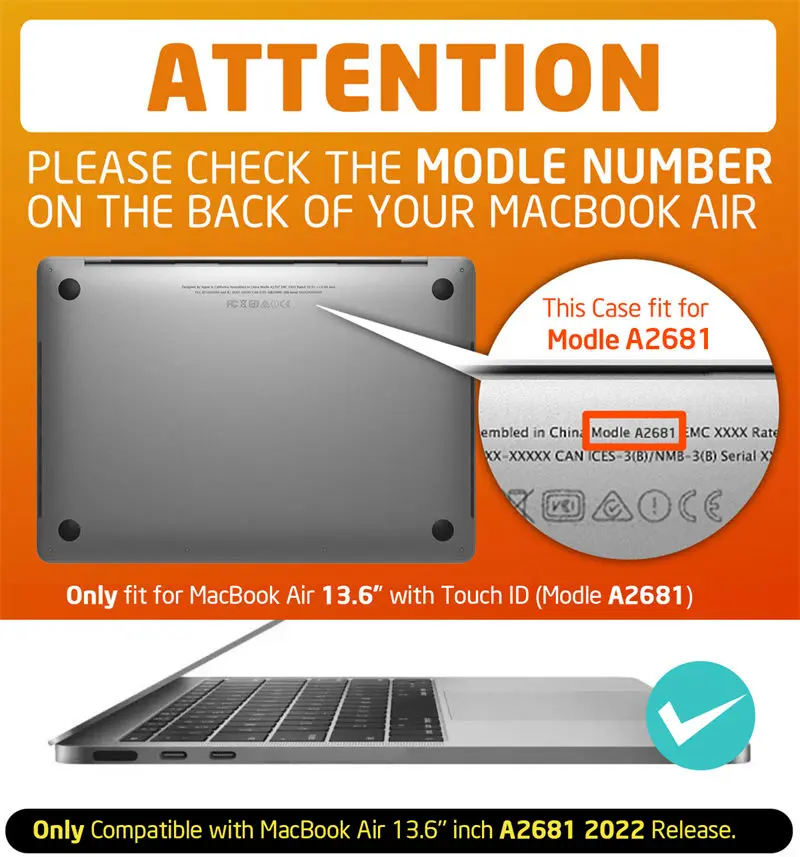 For MacBook Air 13.6" Case (2026-2022) M5/M4/M3/M2 Chip SUPCASE UB Dual Layer Hard Shell Protective Case for MacBook Air 13.6"