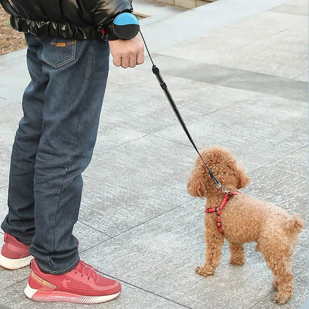 Pet Dogs Dual Pet Leash Rope Wrist Pet Handsfree Traction Telescopic Traction Topes Auto Retractable Dog Ropes