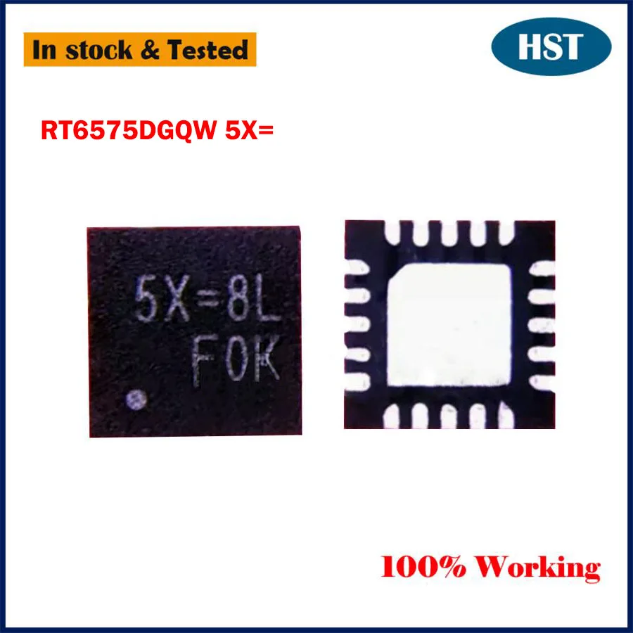 5PCS/LOT New Original RT6575DGQW RT6575D 5X=2K 5X=2B 5X= QFN20 Chip IC Chipset