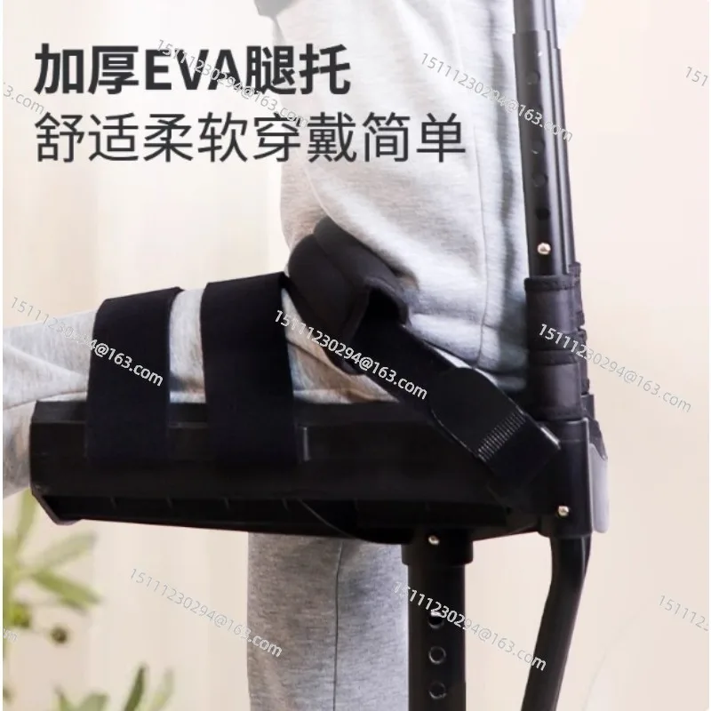 

Support-Free Walking Aids Knee Walker Single-Leg Telescoping Assisted Walking Stick Hands Free Crutch Leg Knee Mobility Support