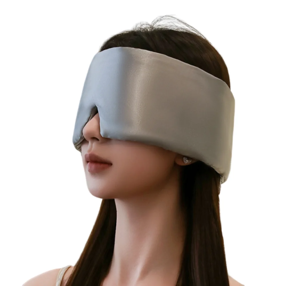 Stretchy Sleeping Eye Mask Adjustable Soft Sleeping Aid Eyepatch Non-Intraocular Pressure Breathable Eye Shade Cover Travel Use