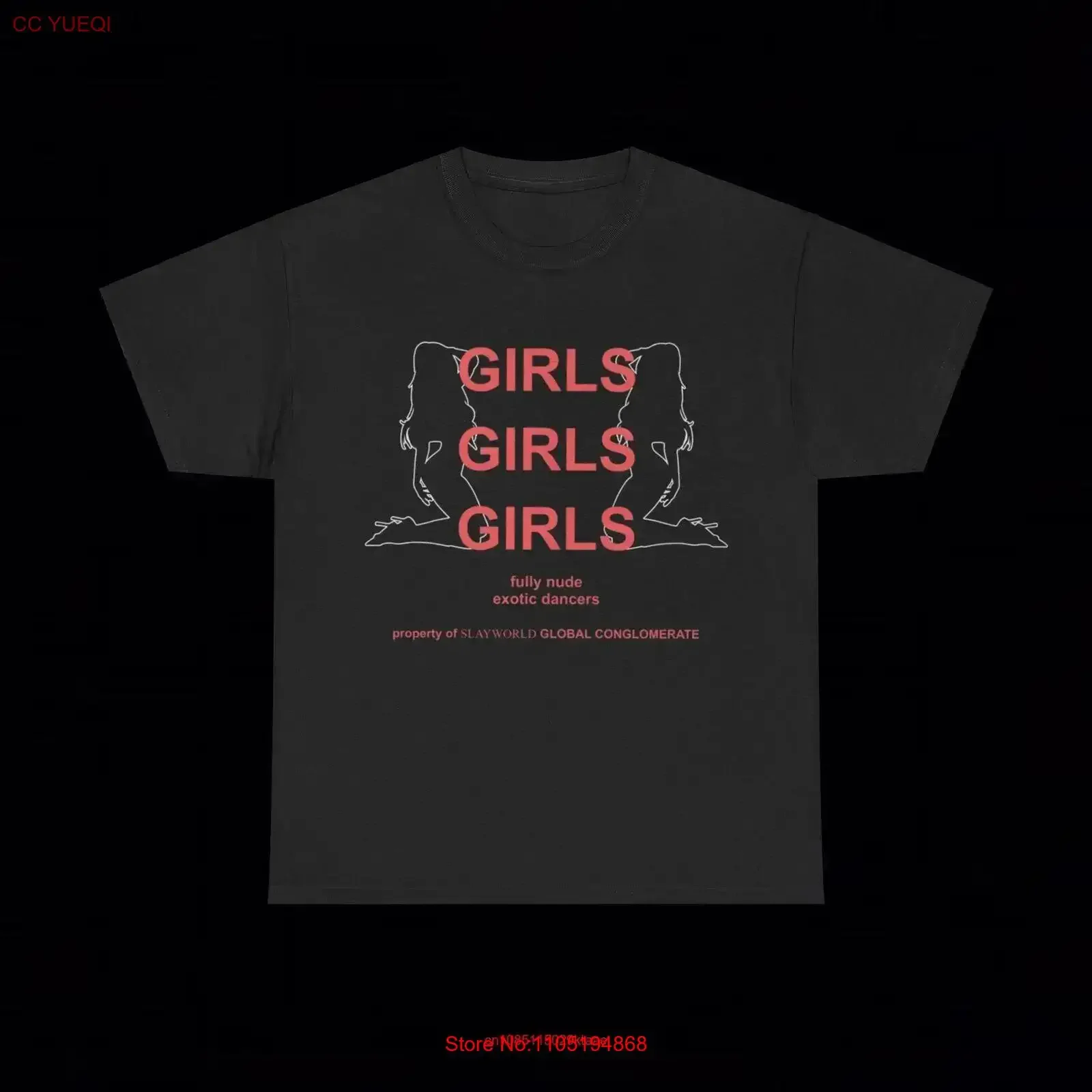 Slayworld Girls Exotic Dancers T Shirt Summrs Kankan Yeat opium y2k grunge goth vintage Washed fashion Stylish Slightly