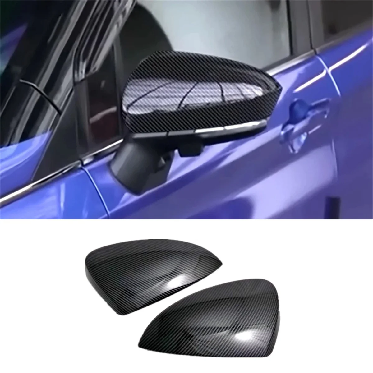 

For Toyota Veloz 2022-2024 Carbon Fiber Car Rearview Mirror Cover Side View Mirror Trim Cap Accessories—L48A
