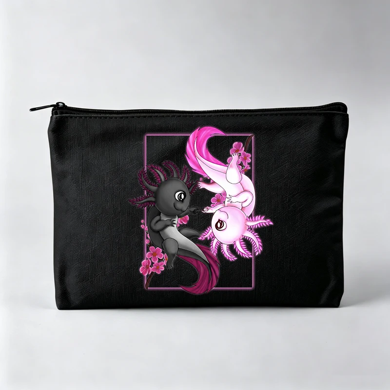 Women's Fantasy Creature Print Makeup Bag, Zipper Cosmetic Pouch for Daily Use