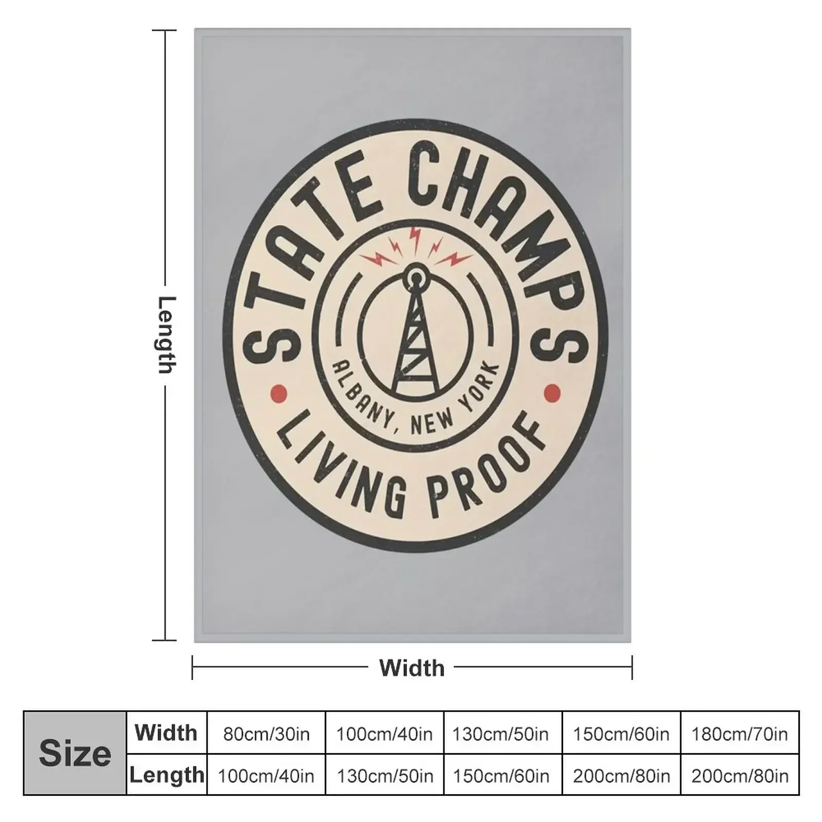 State Camps Living Proof Throw Blanket couch cozy soft plush fuzzy picnic outdoor blanket