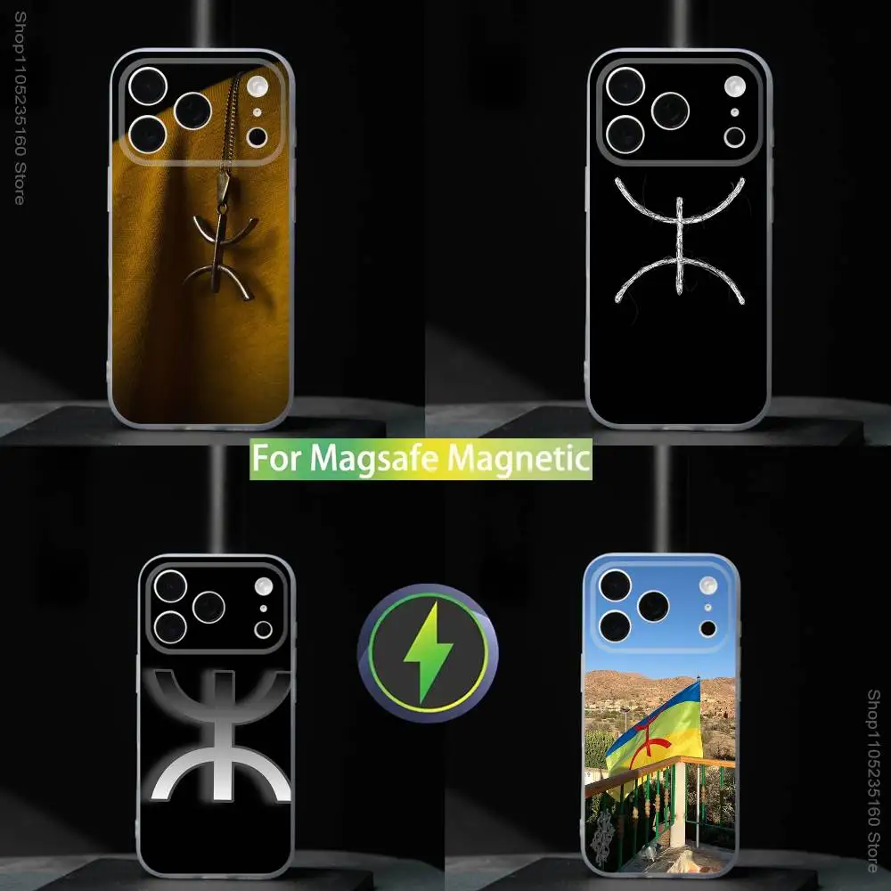 

Amazigh B-Berber Flag For iPhone 17,16,15,14,13,12,11,Pro,Max,Plus,Mini,SE4,E Magnetic For Magsafe Wireless Phone Case