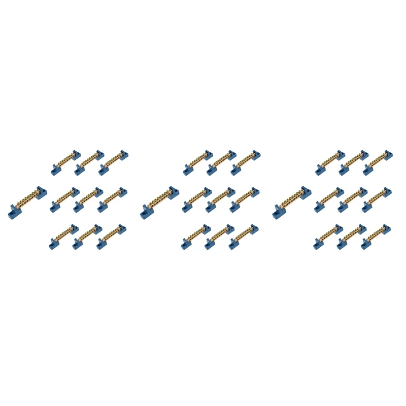 8 Terminal Bus Bar Terminal Block 30 Pack Brass Wire Screw Terminal For Car Boat Marine Ground Power Distribution